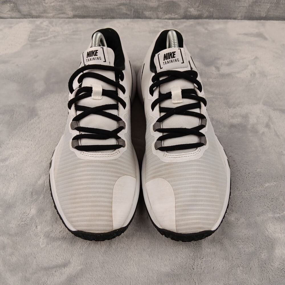 Nike Flex Control TR4 Men's Size 8.5 Running Training Shoes White Black Gray - Picture 2 of 10